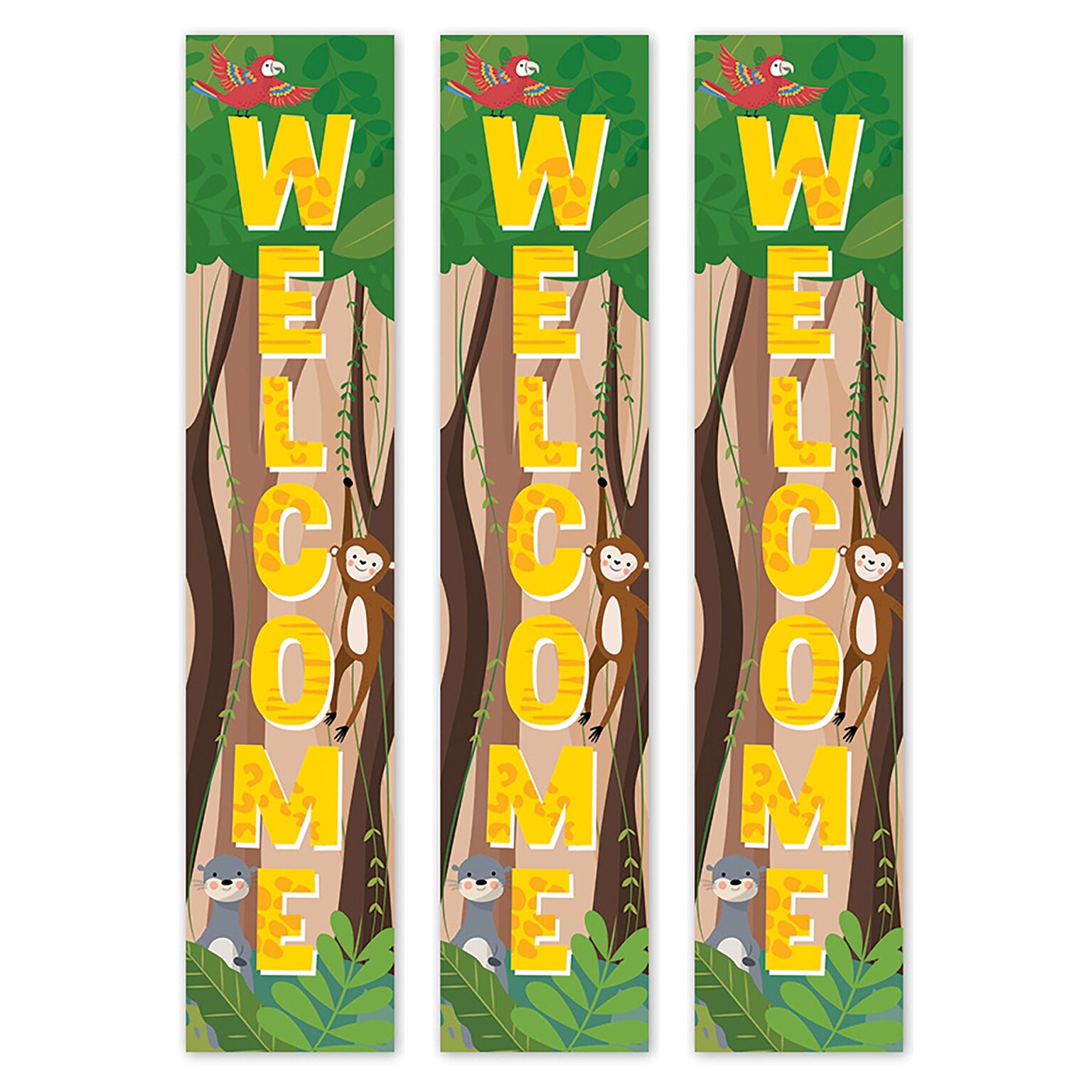 Creative Teaching Press Jungle Friends Welcome Banner, 3/Pack (CTP10935-3)