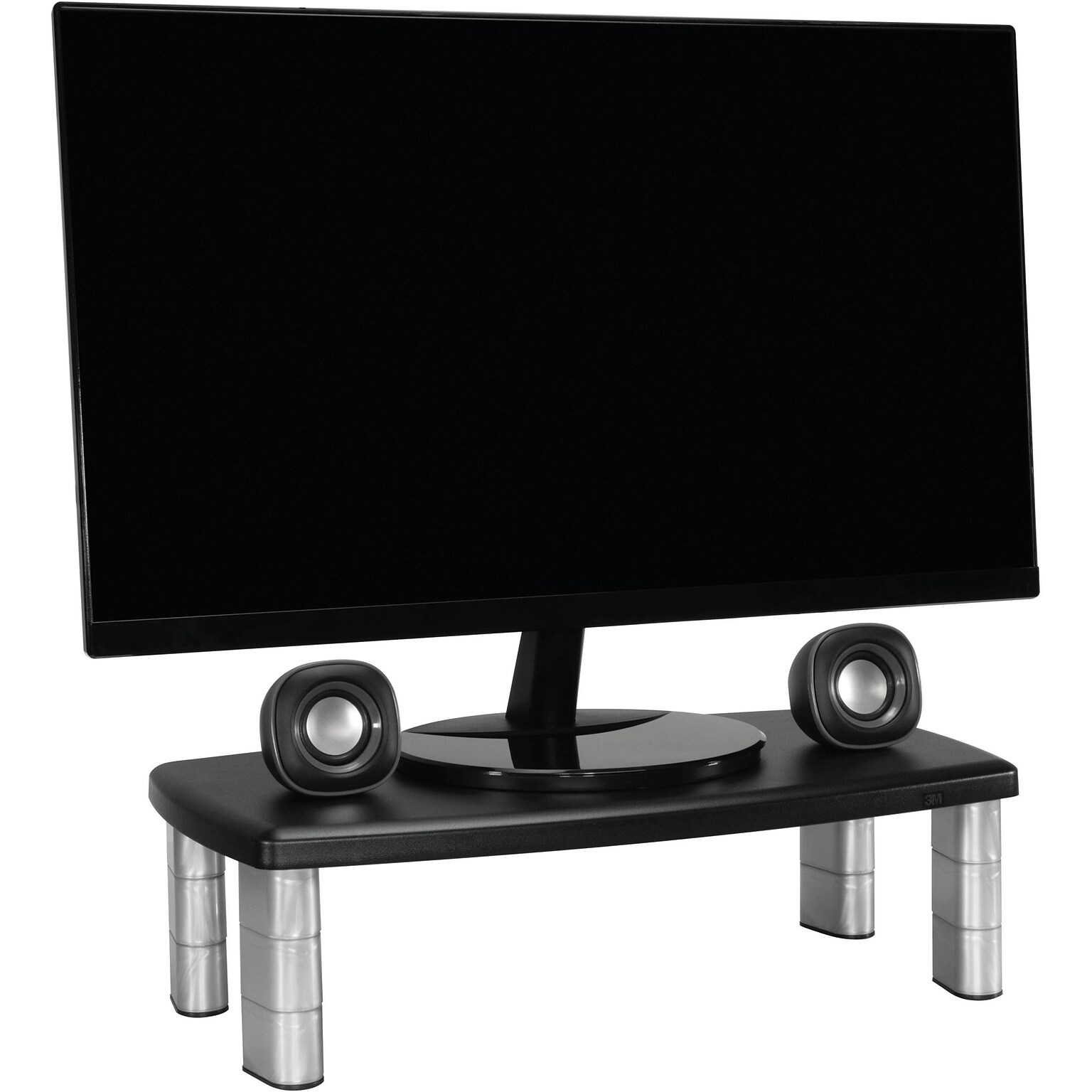 3M Adjustable Monitor Stand, Holds up to 40 lbs. Height Adjustable From 1 in. to 5 7/8 in. (MS90B)