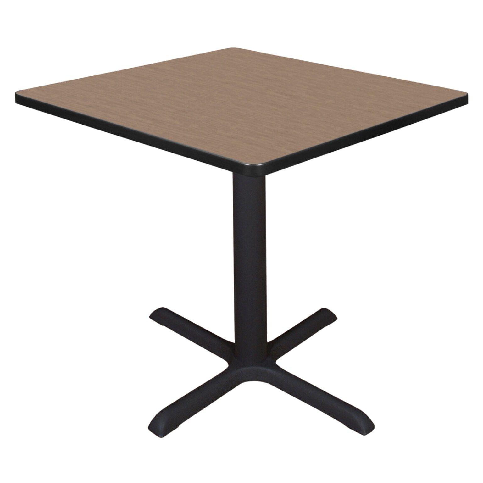 Regency Cain 30 Square X-Base Breakroom Table, Small, Noble Oak (TB3030NO)