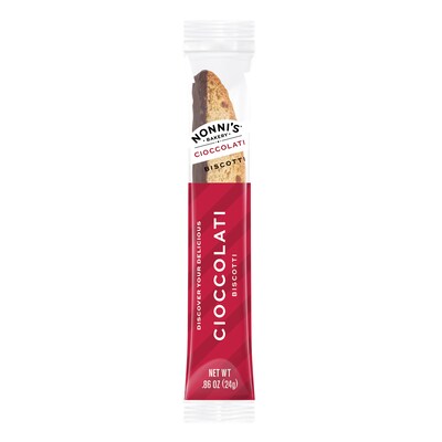 Nonni’s Dark Chocolate Italian Biscotti Cookies, 5.5 oz., 25 Cookies/Box (NSD97651)