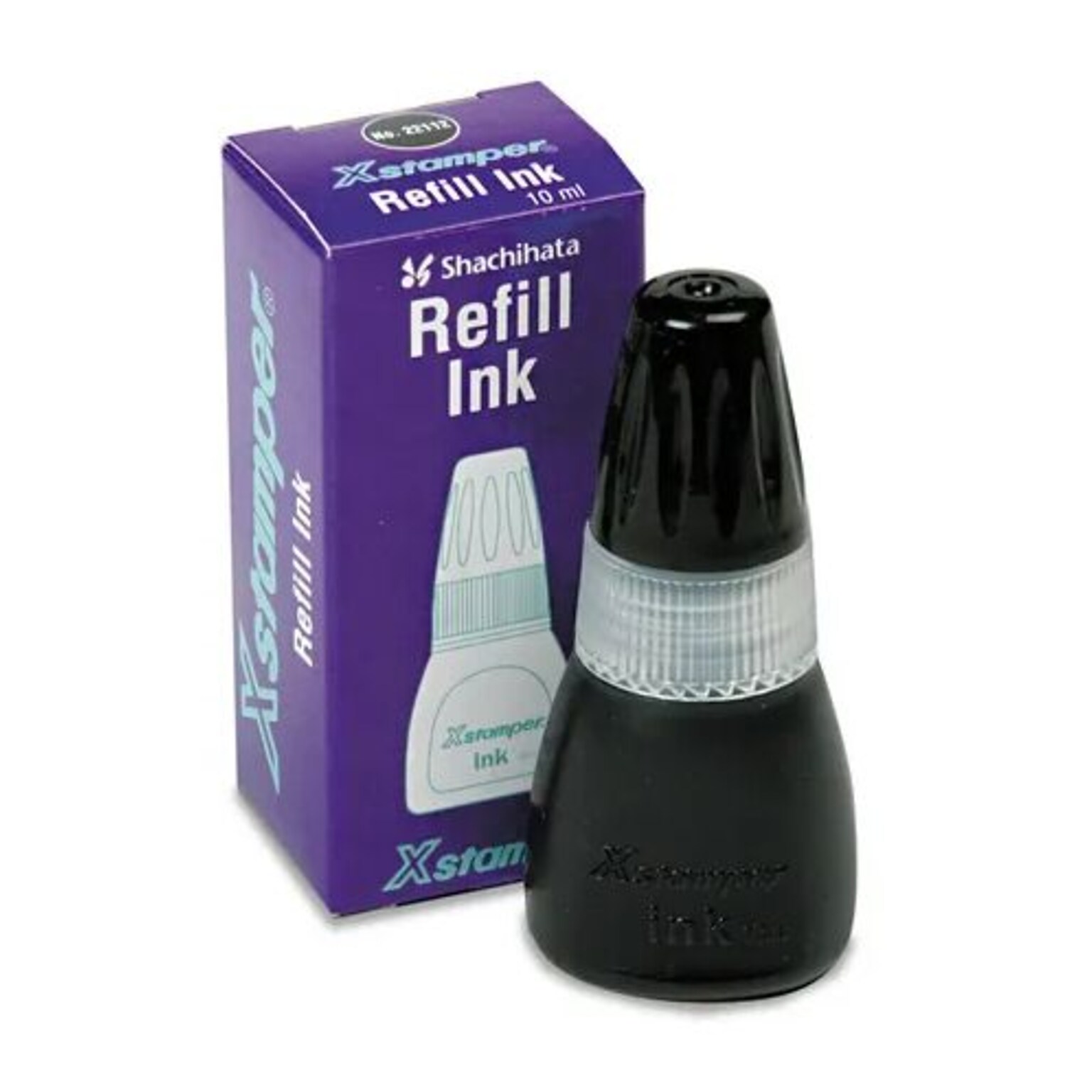 Refill Ink for Xstamper Stamps, 10ml-Bottle, Black (XST22112)