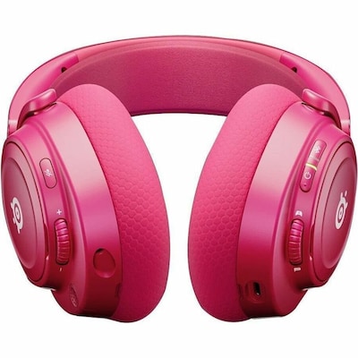 SteelSeries Arctis Nova 7P Gen 2 Wireless Noise Canceling Bluetooth Stereo Gaming On-Ear Headset, USB C, Magenta (61746)
