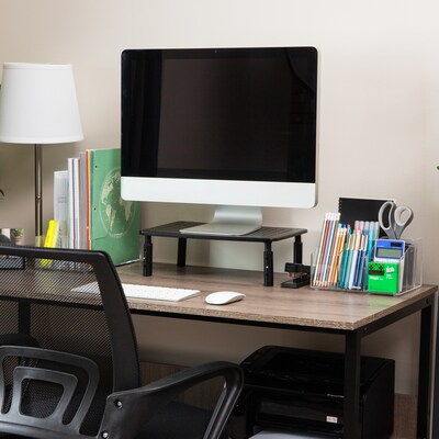 Mind Reader 7-Compartment Acrylic Desk Tray, Clear (AORG-CLR)