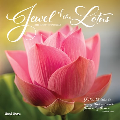 2023 Brush Dance Jewel of the Lotus 12 x 12 Monthly Wall Calendar, (9781975454630)