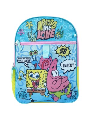 Bioworld Kids 5-Piece Spongebob Backpack Set, Medium, Multicolored (B1Y8LAQSPOIR00)