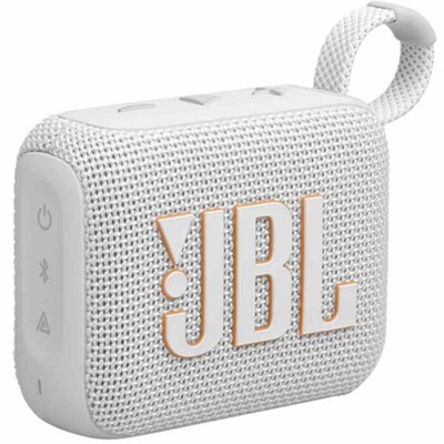 JBL Go4 Portable Bluetooth Speaker - White