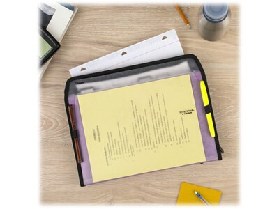 Five Star Reinforced Plastic Accordion File, 7-Pocket, Letter Size, Amethyst Purple (35170)