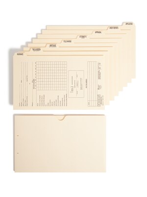 Smead Dividers for Mortgage File Folders, Manila, 8/Box (78278)