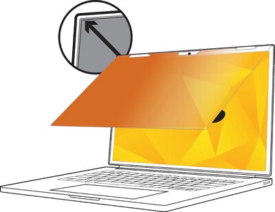 3M Gold Privacy Filter for 14 Widescreen Laptop with COMPLY Attachment System, 16:9 Aspect Ratio (G