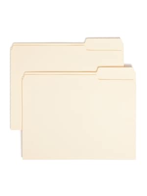 Smead File Folder, Letter, 1/3-Cut Tab Right Position, Letter Size, Manila, 100/Box (10333)