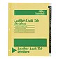 Office Essentials® Preprinted Black Leather Tab Dividers, A-Z Tabs, 8 1/2" x 11", 1/St
