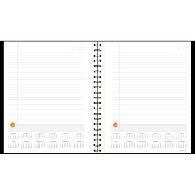 2026 AT-A-GLANCE Plan. Write. Remember. 8.5 x 11 Daily Planner, Poly Cover, Black/Orange (70-6209-05-26)