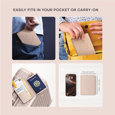 Satechi Vegan-Leather FindAll Passport Cover, Desert Rose (ST-VPCR)