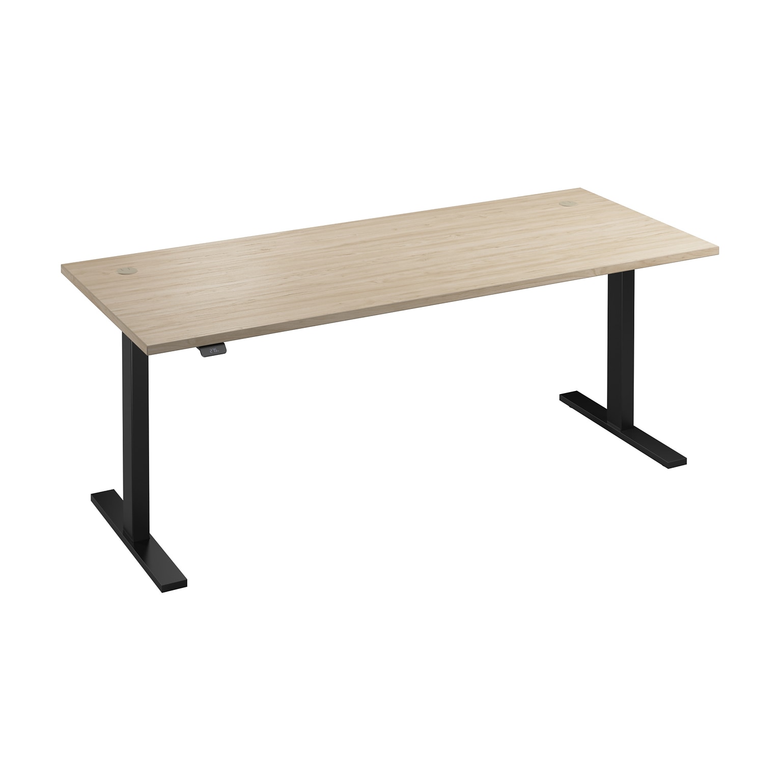 Bush Business Furniture Move 60 Series 72W Electric Adjustable Standing Desk, Natural Elm/Black Powder Coat (M6S7230NEBK)