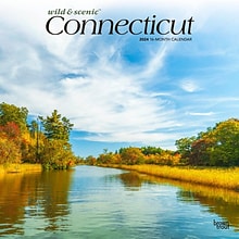 2024 BrownTrout Connecticut Wild & Scenic 12 x 24 Monthly Wall Calendar (9781975462444)