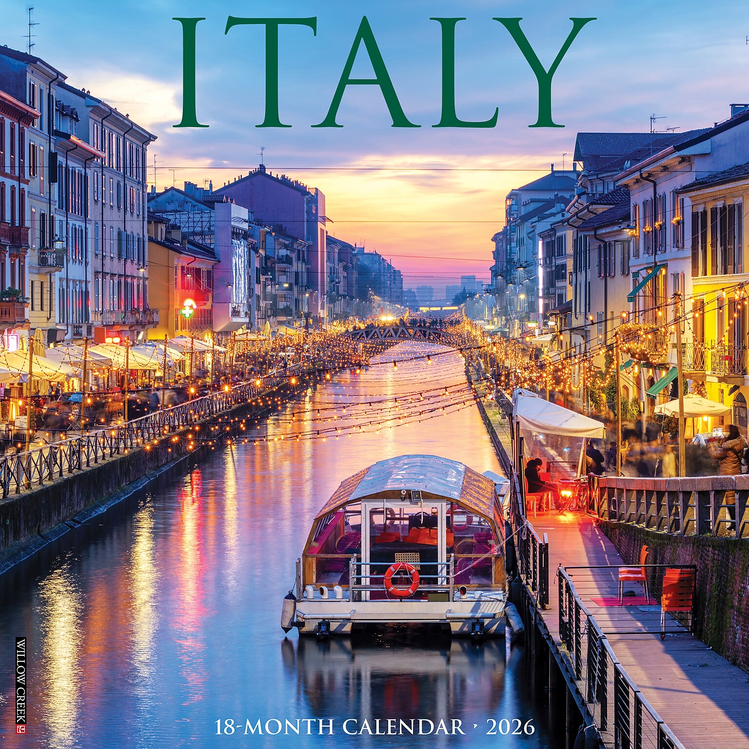 2026 Willow Creek Italy 12 x 12 Monthly Wall Calendar (51603X)