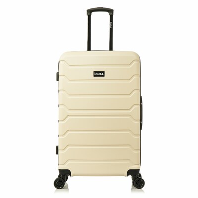InUSA Trend 31.07" Hardside Suitcase, 4-Wheeled Spinner, TSA Checkpoint Friendly, Sand (IUTRE00L-SAN)