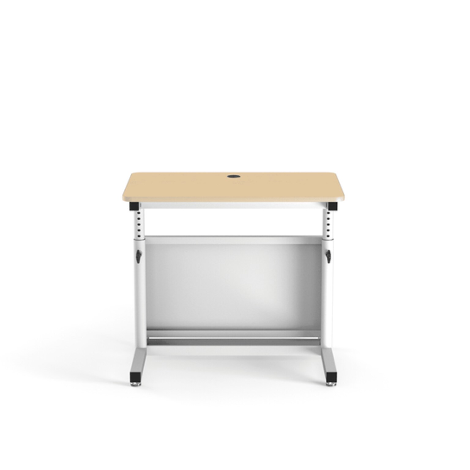 VersaDesk Deluxe 36W Manual Adjustable Standing Computer Table, Maple/White (CTL3624-WM)