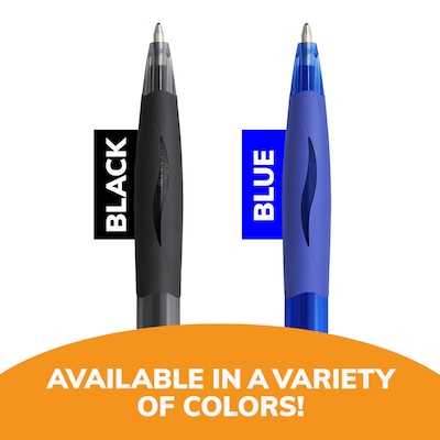 BIC Glide Retractable Ballpoint Pen, Medium Point, 1.0mm, Blue Ink, Dozen (VCG11-BLU)