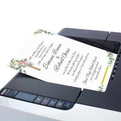 Great Papers Floral Faith Elegance Everyday Letterhead, Multicolored, 50 Sheets/Pack (2025007)