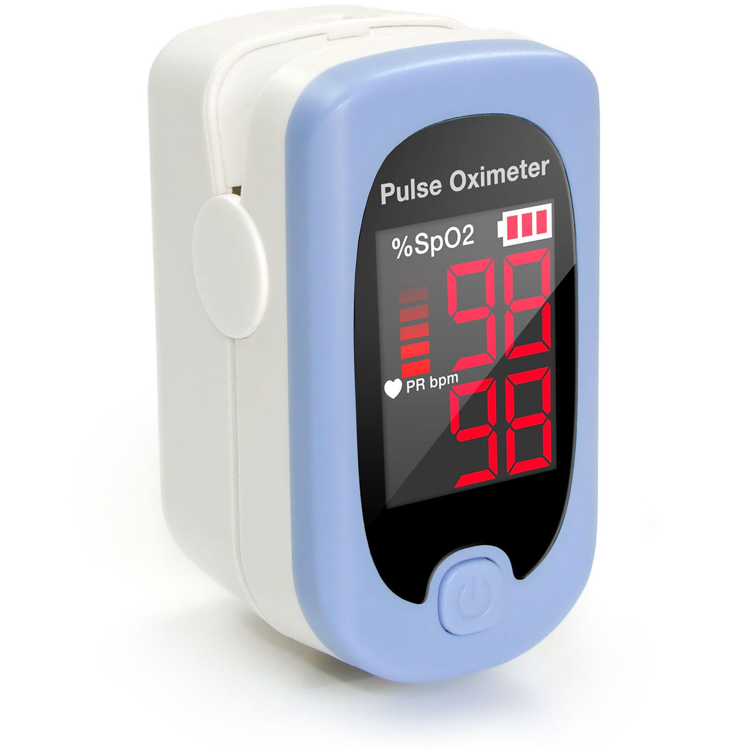 HealthSmart Fingertip Bluetooth Pulse Oximeter, Red LED Display (40-815-000)
