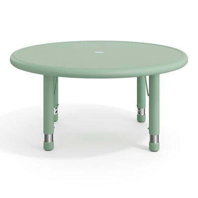 Flash Furniture Wren 33" Round Activity Table, Height Adjustable, Sage (YUYCX072RDTBSGE)