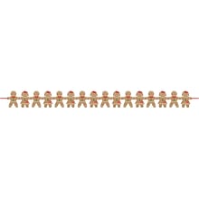 Amscan Gingerbread Christmas Garland, Multicolor, 2/Pack (120535)