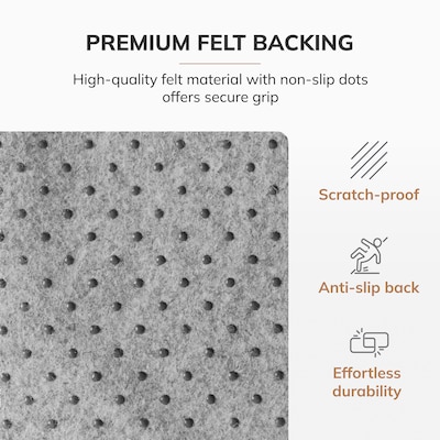 Anji Mountain Standard Bamboo Carpet & Hard Floor Chair Mat with Lip, 44" x 52", Java (AMB24083)