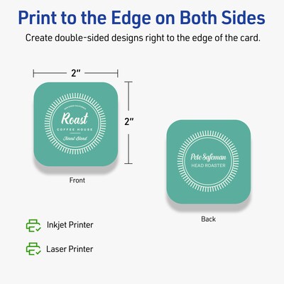 Avery Matte General Use Blank Cards, Ivory, 600/Box (95292)