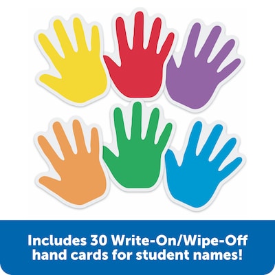 Learning Resources 22-Pocket Helping Hands Pocket Chart, 29.5" x 22" (LER2903)