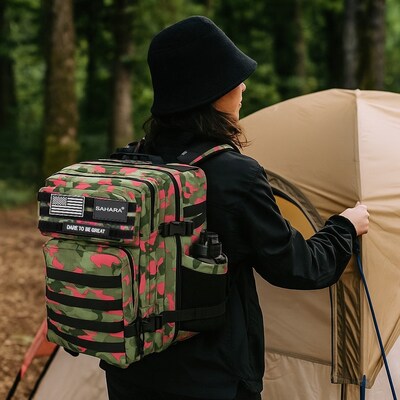 SaharaCase Raider Laptop Backpack, Large, Pink Camo (LT00094)