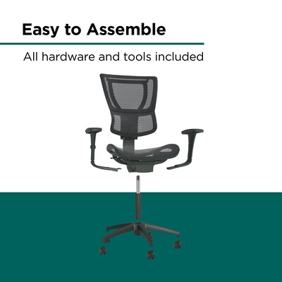 Workplace2.0 Lawton Ergonomic Mesh Swivel Task Chair, Black (UN62655)