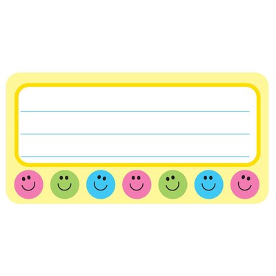 Creative Shapes Etc. Smile Nametags, 36/Pack, 6 Packs (SE-808-6)