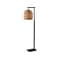 Adesso Bahama 58 Dark Bronze Floor Lamp with Dome Rattan Shade (4332-26)
