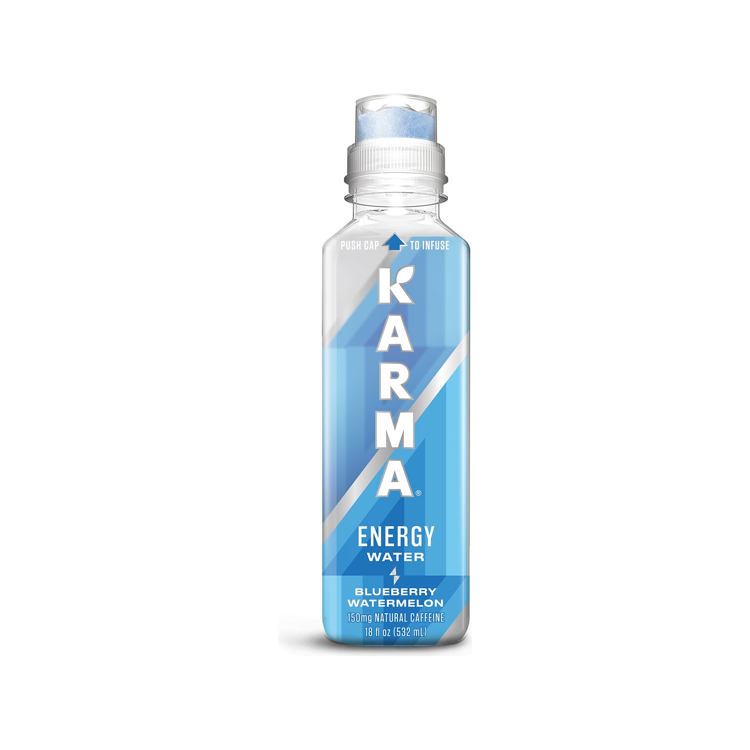 Karma Blueberry Watermelon Energy Water, 18 fl. oz., 12 Bottles/Carton (8802)
