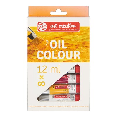 Talens Art Creation Oil Paint, Assorted Colors, 12mL, 8/Set, 2 Sets/Bundle (TLN9020108M-2)