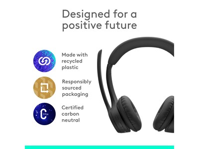 Logitech Zone Vibe 300 Wireless Noise-Canceling Bluetooth Stereo Headset (981-001406)