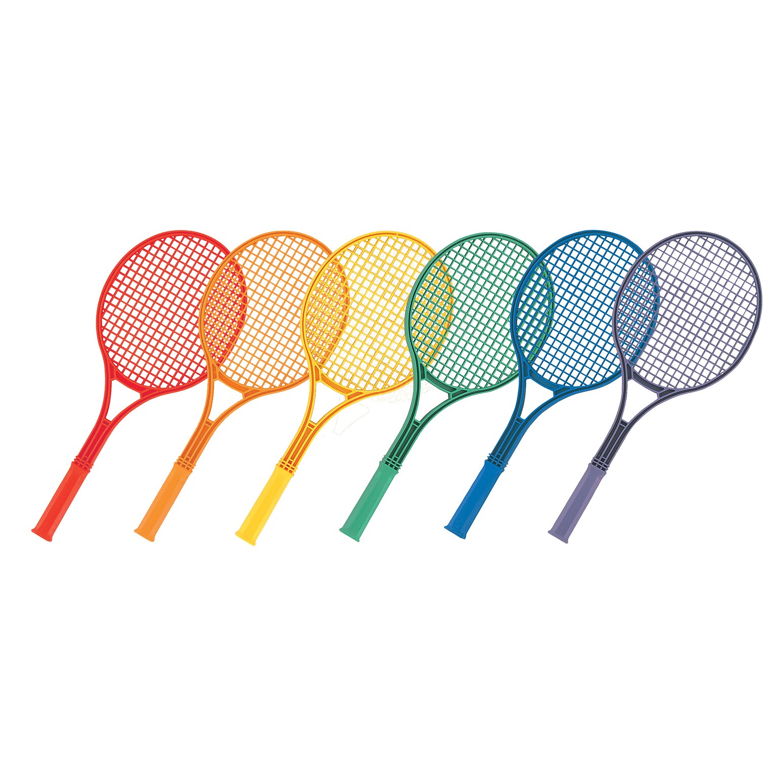 Champion Sports Plastic Tennis Racket Set, Assorted Colors (CHSJTRSET)