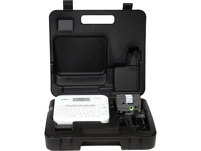 Brother P-touch Portable Label Maker, Black/White (PTD410VP)
