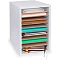 AdirOffice 500 Series 11-Compartment Literature Organizers, 10.75 x 11.75, White (500-11-WHI-2PK)