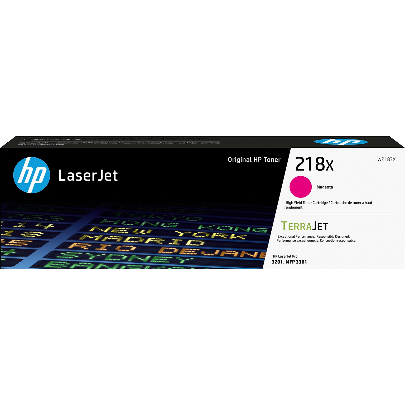HP 218X Magenta High Yield Toner Cartridge, Prints Up to 2500 Pages (W2183X)