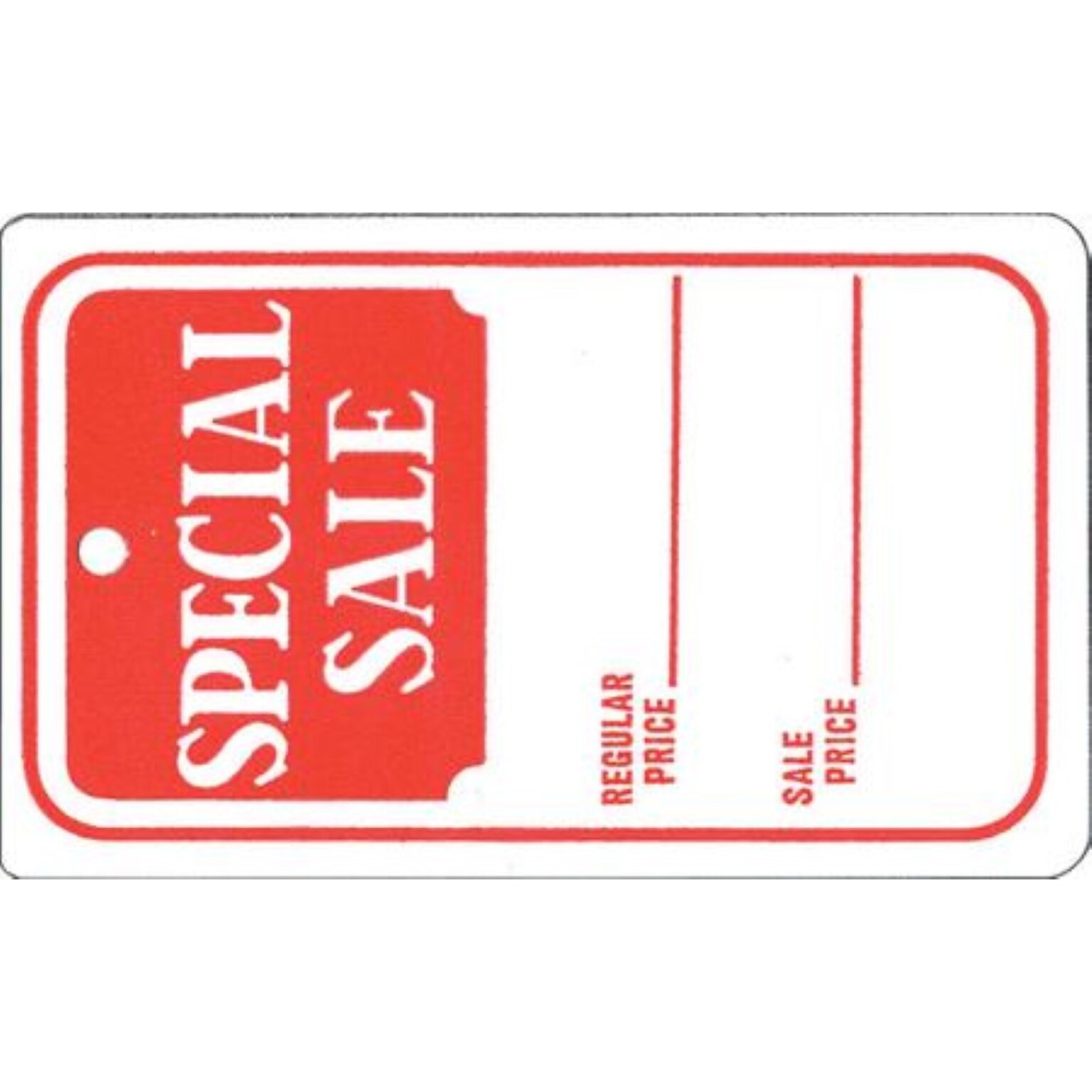 Nahanco 2 7/8 Special Sale Tag, Red/White, 1000/Box (200)