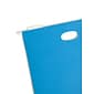 Smead Hanging File Folders, 1/5-Cut Adjustable Tab, Letter Size, 2" Expansion, Sky Blue, 25/Box (64250)