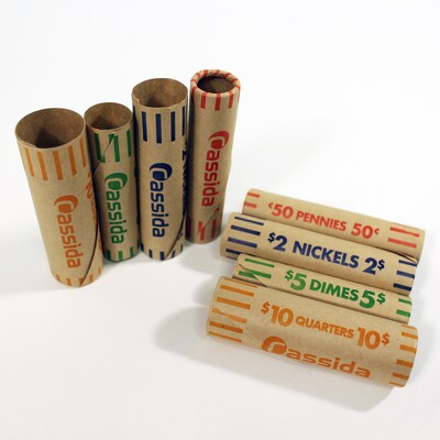 Cassida Coin Roll Wrappers, Multicolored (A-CWAP)