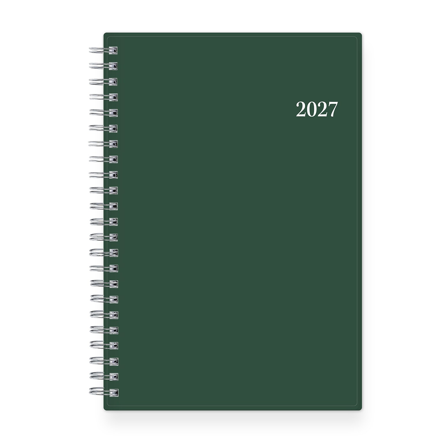 2027 Blue Sky 5 x 8 Day-to-Day Calendar, Forest Green (162470)