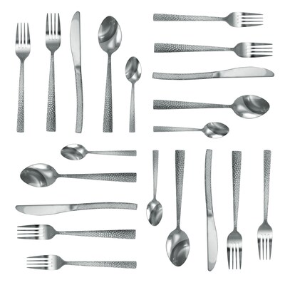 MegaChef Baily Stainless Steel Flatware Set,  20 Piece (937112452M)