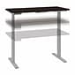 Bush Business Furniture Move 60 Series 48"W Electric Height Adjustable Standing Desk, Black Walnut/Cool Gray (M6S4824BWSK)