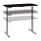 Bush Business Furniture Move 60 Series 27-48 Adjustable Standing Desk, Black Walnut/Cool Gray Meta