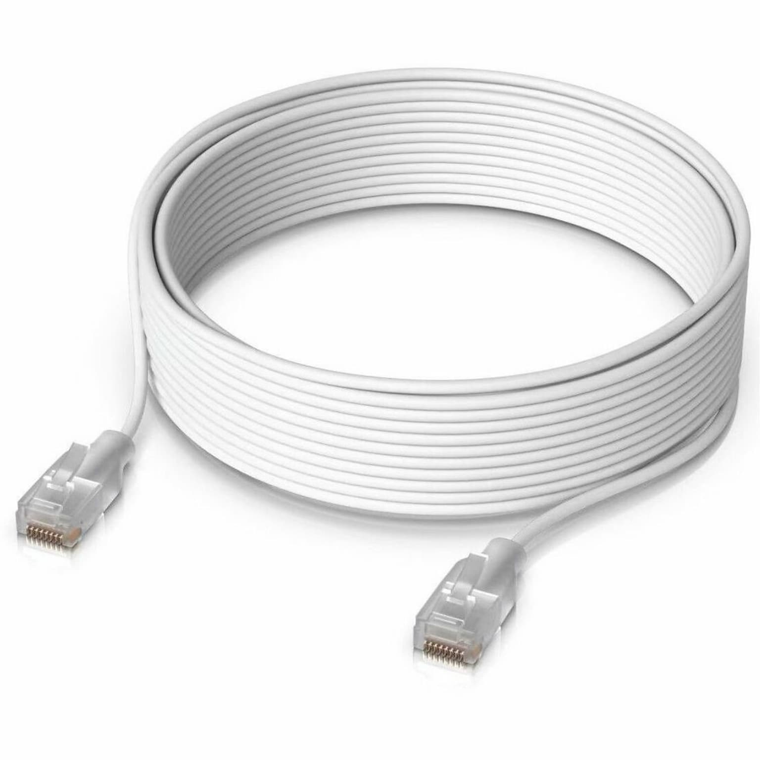 Ubiquiti UniFi EtherLighting 39.3 ft. CAT-6 Patch Ethernet Cable, 28 AWG, White (UACC-CABLE-PATCH-EL-12M-W)