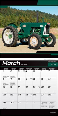 2026 BrownTrout Tractors 7" x 7" Monthly Wall Calendar (9798330705917)